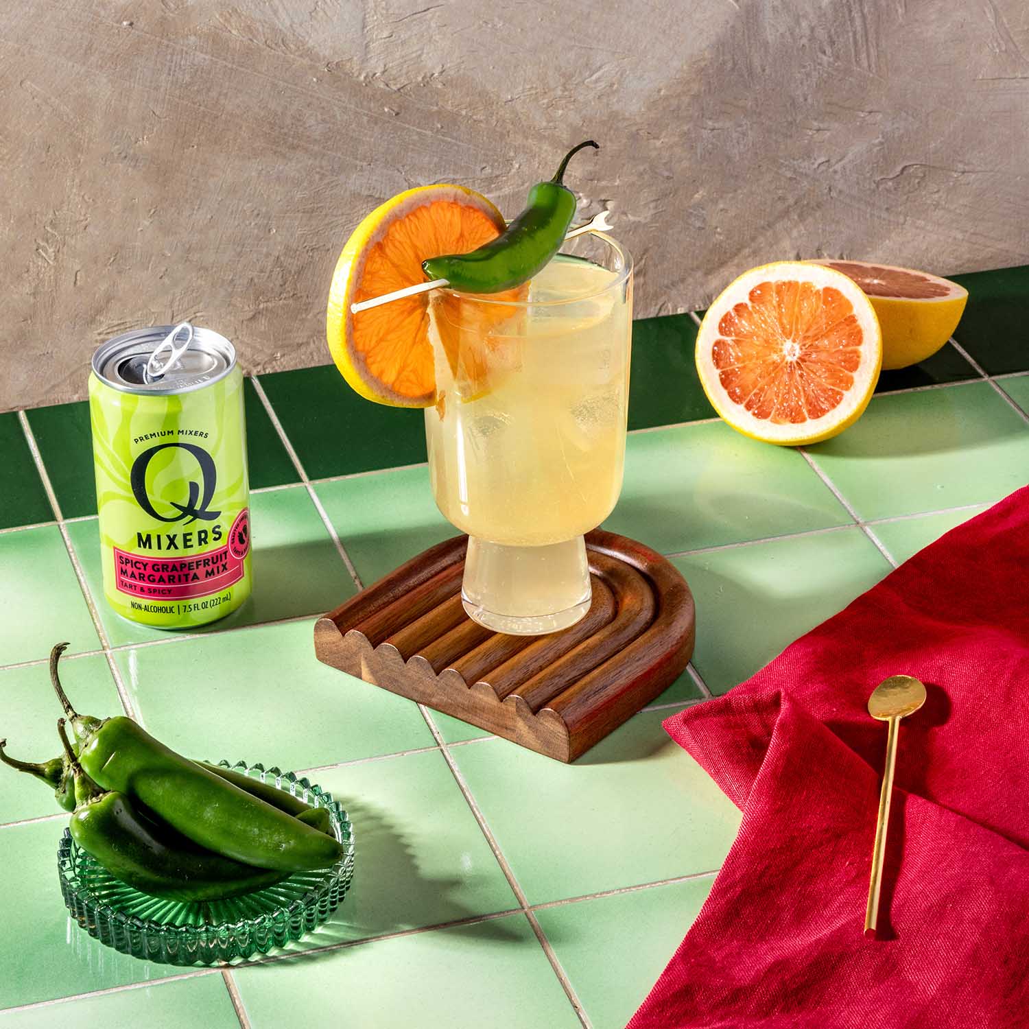 Q Mixers SpicyGrapefruitMargarita SPICY GRAPEFRUIT MARGARITA can 1x1