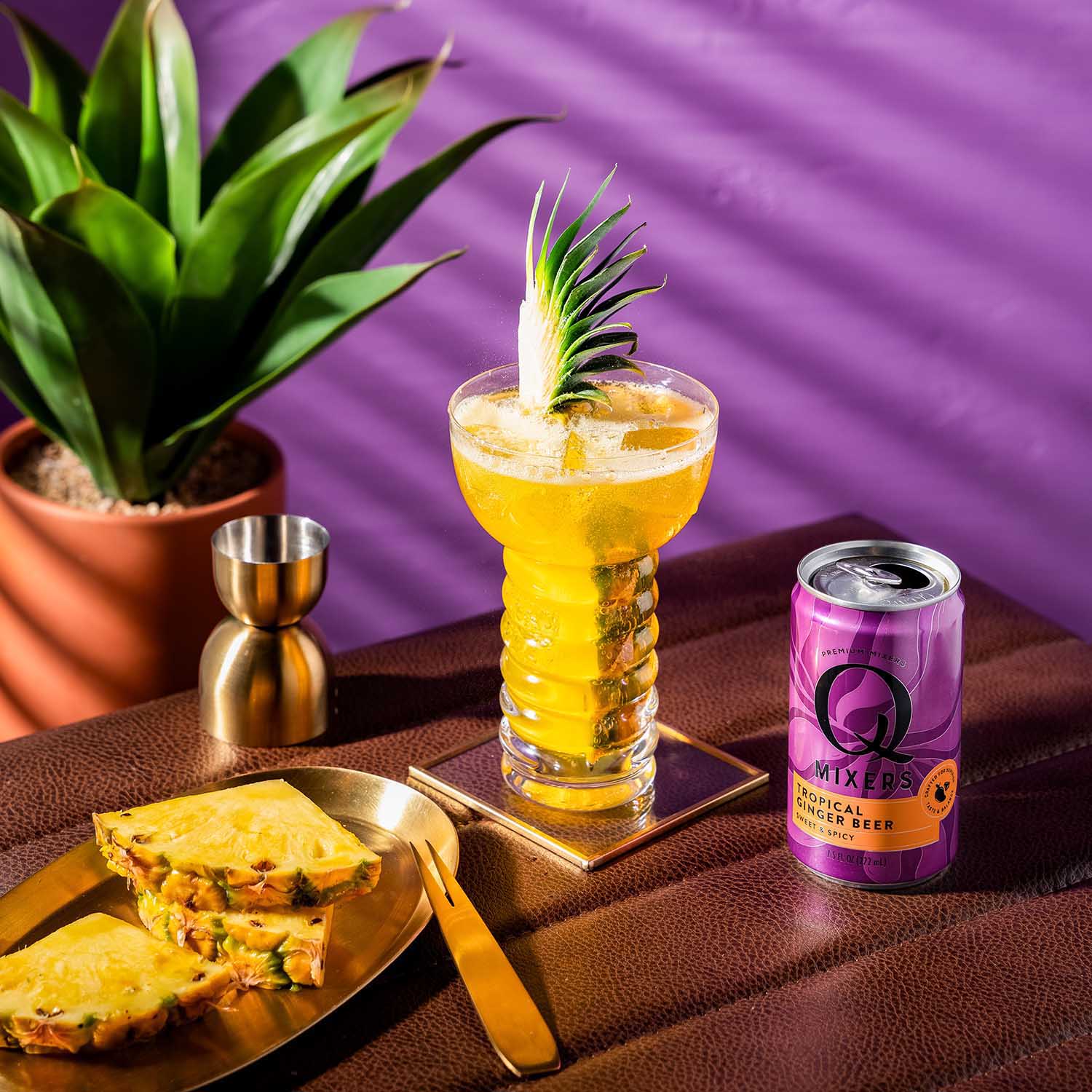 Q Mixers TropicalGingerBeer TROPICAL STORM can 1x1