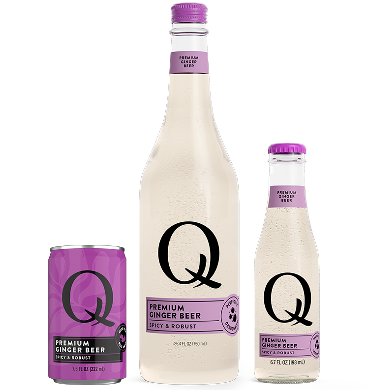 Q Mixers lineup Ginger Beer
