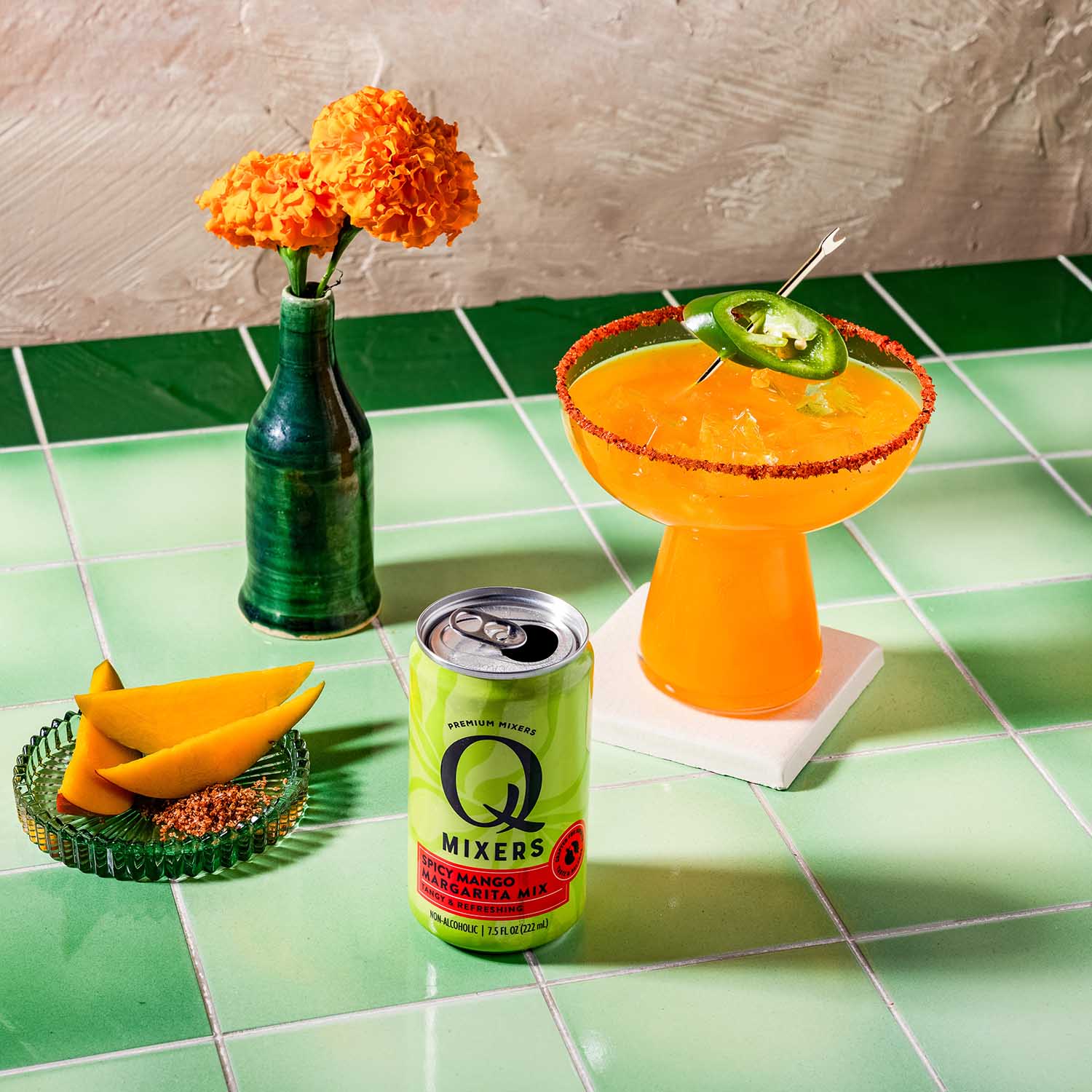 Q Mixers SpicyMangoMargarita SPICY MANGO MARGARITA can 1x1
