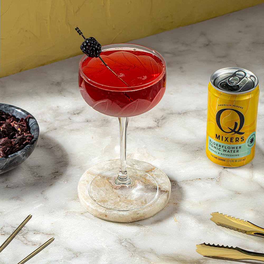 Q Dry January 25 berry floral tonic